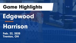 Edgewood  vs Harrison  Game Highlights - Feb. 22, 2020