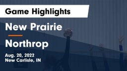 New Prairie  vs Northrop  Game Highlights - Aug. 20, 2022