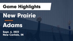 New Prairie  vs Adams  Game Highlights - Sept. 6, 2022