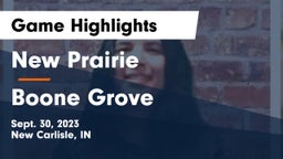 New Prairie  vs Boone Grove Game Highlights - Sept. 30, 2023