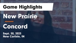 New Prairie  vs Concord Game Highlights - Sept. 30, 2023
