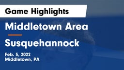 Middletown Area  vs Susquehannock  Game Highlights - Feb. 5, 2022