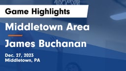 Middletown Area  vs James Buchanan  Game Highlights - Dec. 27, 2023