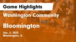 Washington Community  vs Bloomington  Game Highlights - Jan. 3, 2023