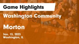 Washington Community  vs Morton  Game Highlights - Jan. 13, 2023