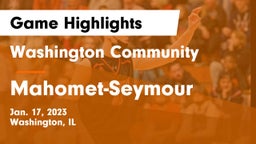 Washington Community  vs Mahomet-Seymour  Game Highlights - Jan. 17, 2023