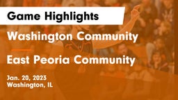 Washington Community  vs East Peoria Community  Game Highlights - Jan. 20, 2023