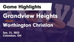 Grandview Heights  vs Worthington Christian  Game Highlights - Jan. 21, 2022