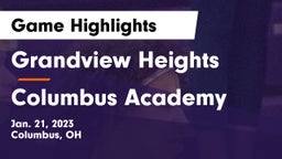 Grandview Heights  vs Columbus Academy  Game Highlights - Jan. 21, 2023