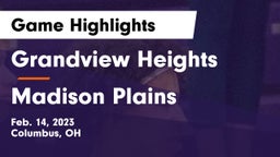 Grandview Heights  vs Madison Plains  Game Highlights - Feb. 14, 2023