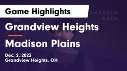 Grandview Heights  vs Madison Plains  Game Highlights - Dec. 2, 2023