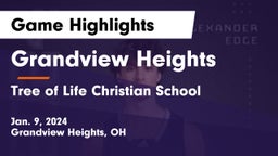 Grandview Heights  vs Tree of Life Christian School Game Highlights - Jan. 9, 2024