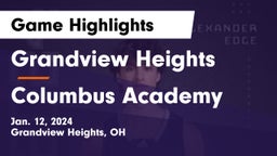 Grandview Heights  vs Columbus Academy  Game Highlights - Jan. 12, 2024