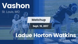 Matchup: Vashon  vs. Ladue Horton Watkins  2017