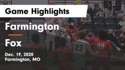 Farmington  vs Fox  Game Highlights - Dec. 19, 2020