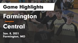 Farmington  vs Central  Game Highlights - Jan. 8, 2021