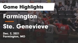 Farmington  vs Ste. Genevieve  Game Highlights - Dec. 2, 2021