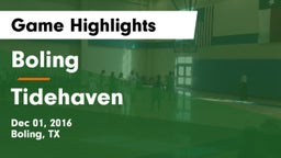 Boling  vs Tidehaven  Game Highlights - Dec 01, 2016