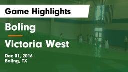 Boling  vs Victoria West  Game Highlights - Dec 01, 2016