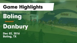 Boling  vs Danbury  Game Highlights - Dec 02, 2016