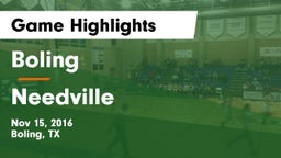 Boling  vs Needville  Game Highlights - Nov 15, 2016