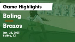 Boling  vs Brazos  Game Highlights - Jan. 25, 2023