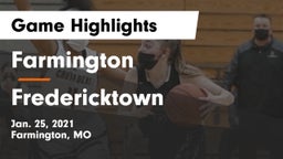 Farmington  vs Fredericktown  Game Highlights - Jan. 25, 2021