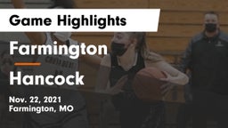 Farmington  vs Hancock  Game Highlights - Nov. 22, 2021