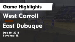 West Carroll  vs East Dubuque Game Highlights - Dec 10, 2016
