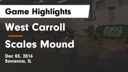 West Carroll  vs Scales Mound Game Highlights - Dec 03, 2016