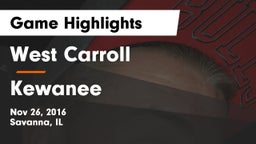 West Carroll  vs Kewanee  Game Highlights - Nov 26, 2016
