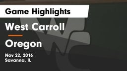 West Carroll  vs Oregon  Game Highlights - Nov 22, 2016