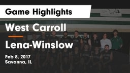 West Carroll  vs Lena-Winslow  Game Highlights - Feb 8, 2017