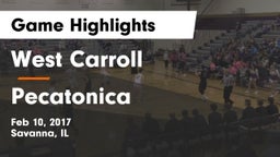 West Carroll  vs Pecatonica  Game Highlights - Feb 10, 2017