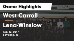 West Carroll  vs Lena-Winslow  Game Highlights - Feb 12, 2017