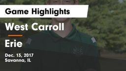 West Carroll  vs Erie Game Highlights - Dec. 13, 2017