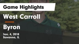 West Carroll  vs Byron  Game Highlights - Jan. 4, 2018