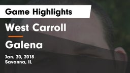 West Carroll  vs Galena Game Highlights - Jan. 20, 2018