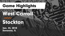 West Carroll  vs Stockton  Game Highlights - Jan. 23, 2018