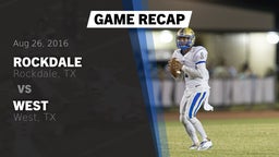 Recap: Rockdale  vs. West  2016