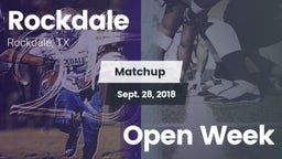 Matchup: Rockdale  vs. Open Week 2018