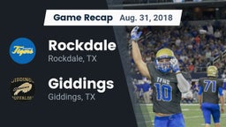 Recap: Rockdale  vs. Giddings  2018