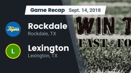 Recap: Rockdale  vs. Lexington  2018