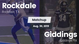 Matchup: Rockdale  vs. Giddings  2019
