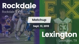 Matchup: Rockdale  vs. Lexington  2019