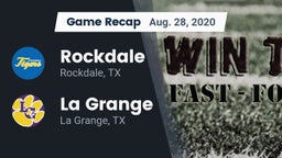 Recap: Rockdale  vs. La Grange  2020