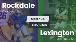 Matchup: Rockdale  vs. Lexington  2020