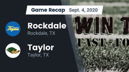 Recap: Rockdale  vs. Taylor  2020