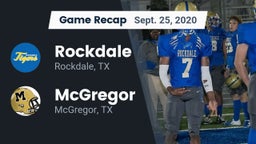 Recap: Rockdale  vs. McGregor  2020