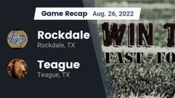 Recap: Rockdale  vs. Teague  2022
